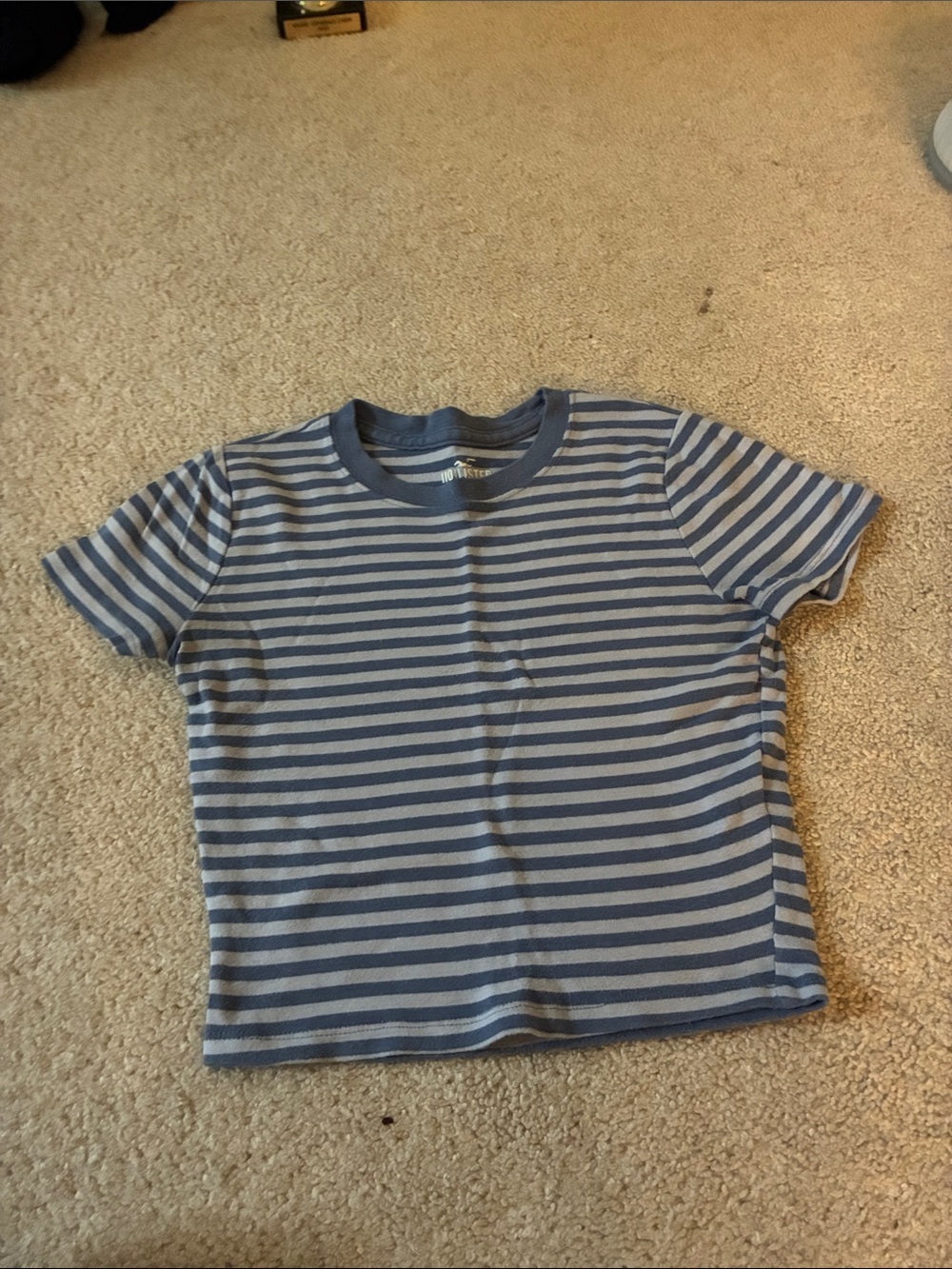 Hollister Navy & Light Blue Striped Short-Sleeve Tee